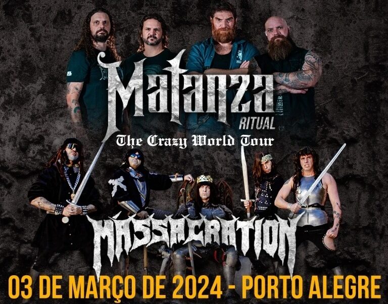 “Vai ter uma porrada de coisa, e a gente dando o sangue”, diz Jimmy London (Matanza Ritual) sobre show com Massacration em Porto Alegre dia 3 de março
