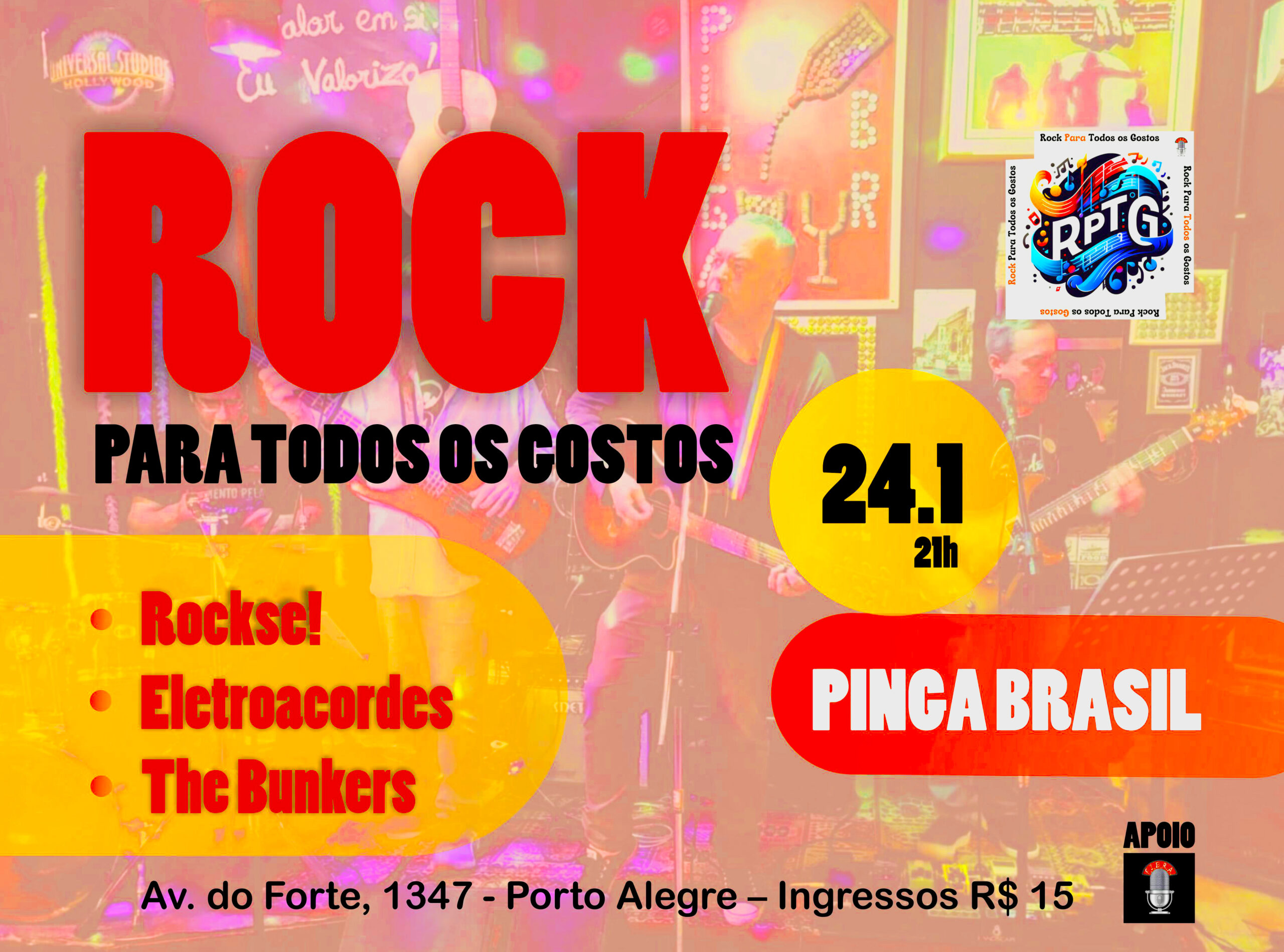 Festival Rock para Todos os Gostos abre 2025 com The Bunker, Eletroacordes e Rockse!