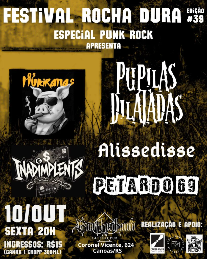 Insanity Records | 39º Festival Rocha Dura reúne quatro bandas de Punk Rock em Canoas