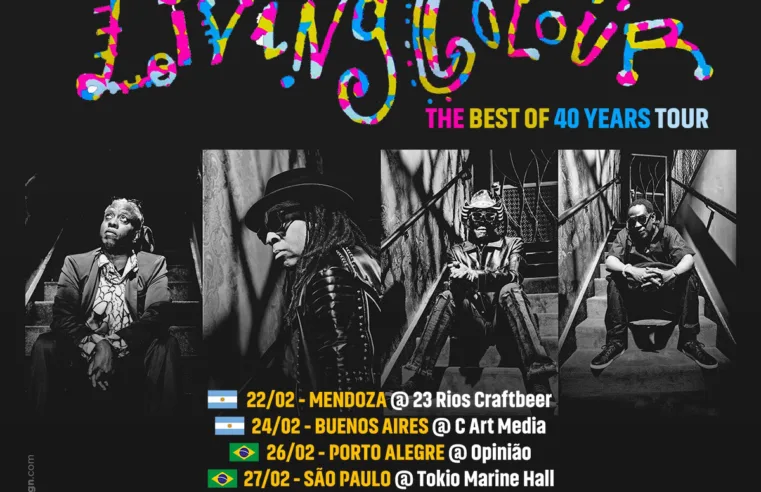 Living Colour celebra 40 anos com turnê pela América Latina e Brasil em 2026