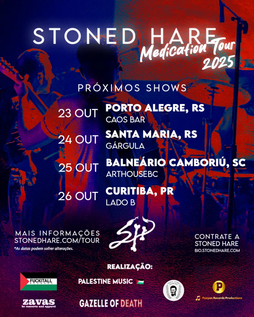 Insanity Records | Banda paulista, Stoned Hare, inicia tour pelo sul nesta quinta-feira em Porto Alegre Insanity Records | Banda paulista, Stoned Hare, inicia tour pelo sul nesta quinta-feira em Porto Alegre