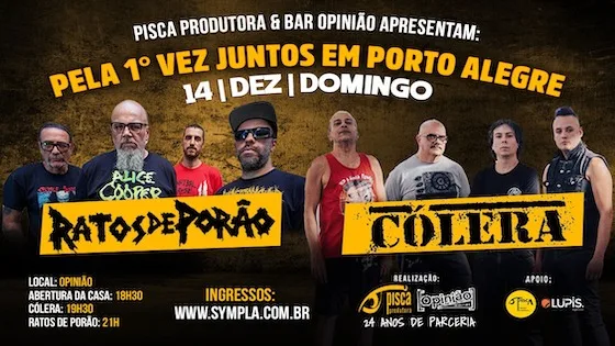 Insanity Records | Opinião apresenta Ratos de Porão & Cólera
