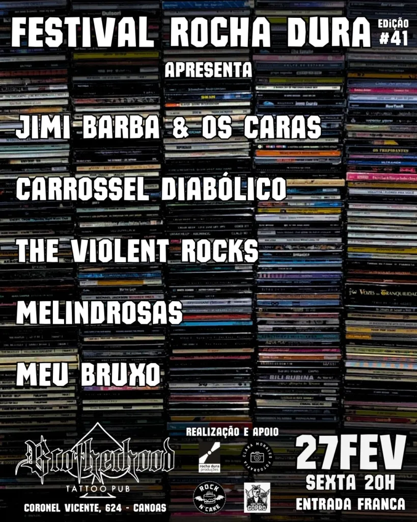 Insanity Records | 41º Festival Rocha Dura reúne cinco bandas em Canoas