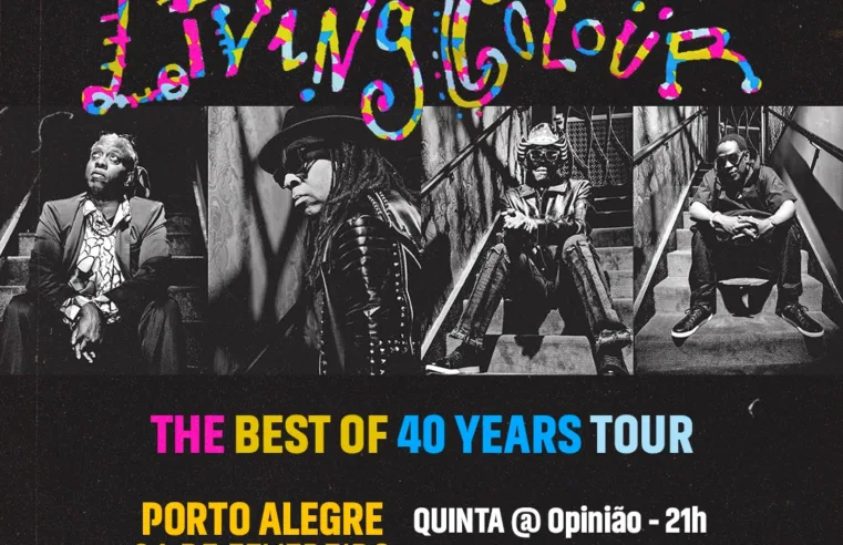 Living Colour abre turnê no Brasil com show em Porto Alegre nesta quinta-feira (26)